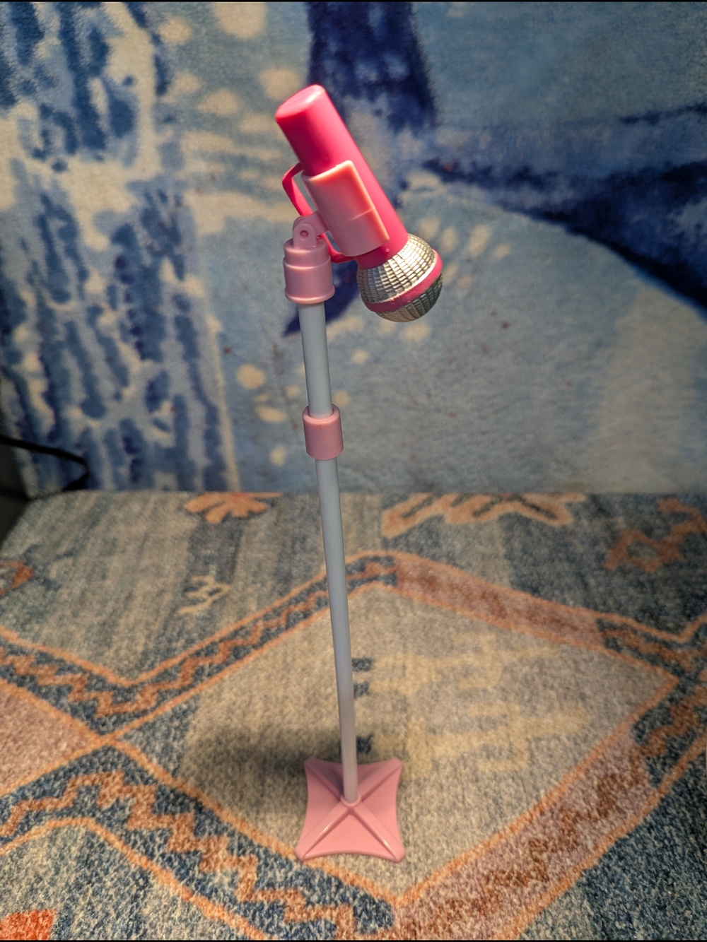 My Life Kids Pink Toy Microphone with Stand - Picture 3 of 5